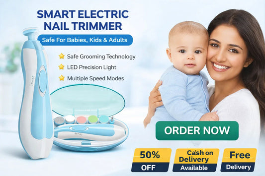 Safe Electric Nail Trimmer For Babies, Kids and Seniors (2026 Latest Model) I 50% Off (Save ₹800) Limited Stock